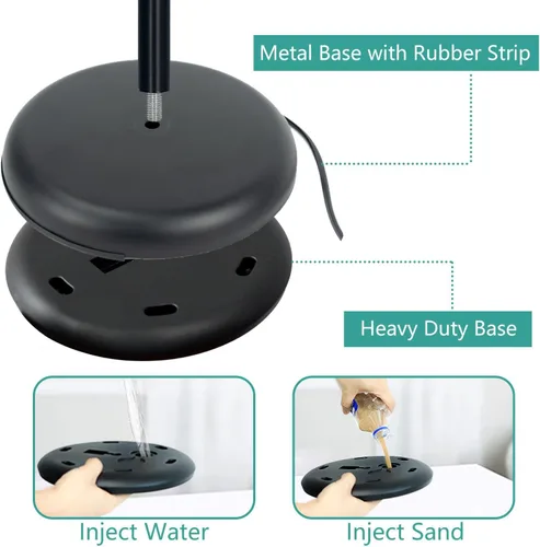 Miniatura 5 de Soporte para letreros – Paquete de 6 soportes ajustables para letreros de pie, soporte de póster de piso de pedestal de 8.5 x 11 pulgadas, marco a