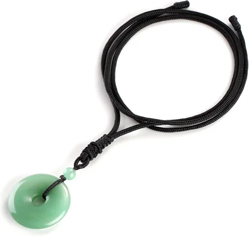 Miniatura 2 de Jovivi - Collar con cuerda ajustable de 1.181pulgadas (30 mm) con piedras naturales curativas y semipreciosas de los colores de los chakras