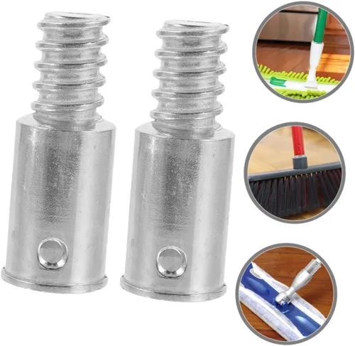 Miniatura 2 de GANAZONO Paquete de 2 adaptadores de poste de extensión de repuesto para mango de escoba para rosca americana de 2.55 x 0.98 x 0.98 pulgadas