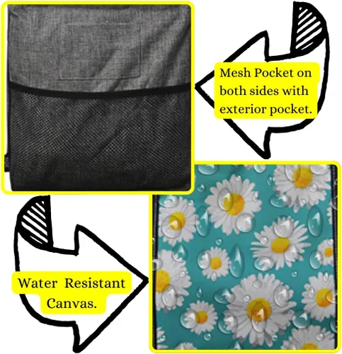 Miniatura 125 de NGIL Bolsa de comestibles reutilizable extra grande plegable de gran tamaño para comestibles, almacenamiento, picnic, playa, Bronco-negro occidental