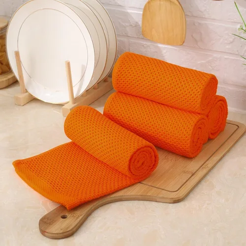 Miniatura 418 de Kitinjoy - Paños de cocina de 100 % algodón, tela de tejido gofrado, paño de limpieza ultrasuave, absorbente y de secado rápido. Beige