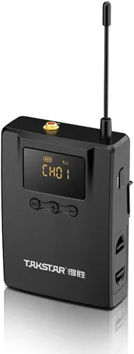 TAKSTAR Receptor de monitor intrauditivo inalámbrico UHF para WPM-300, Monitoreo inalámbrico de Bodypack con auriculares, solo receptor de monitoreo