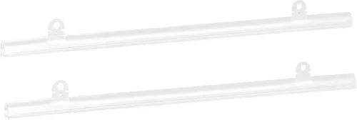 Miniatura 11 de MECCANIXITY Barra de tiras de PVC para colgar pósteres, 9.8 in, transparente, con clips para póster, mapa, juego de 4