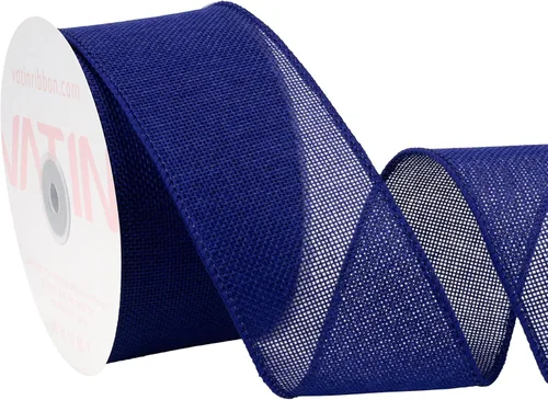 Miniatura 7 de VATIN Cinta de Arpillera con Alambre Azul Bebé de 1-1/2 pulgadas X 10 Yardas, Cinta de Tela para Manualidades para Decoraciones de Fiestas, Lazo