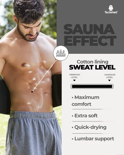 Miniatura 4 de Tecnomed Cinturón de soporte de espalda para hombres y mujeres, soporte lumbar de cintura, soporte lumbar para ciática, alivio del dolor de espalda