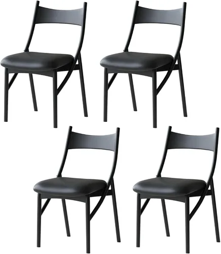 Miniatura 23 de Sillas de comedor de madera, sillas de comedor, silla de cocina, silla lateral de cocina con respaldo alto con paquete suave para salas de estar
