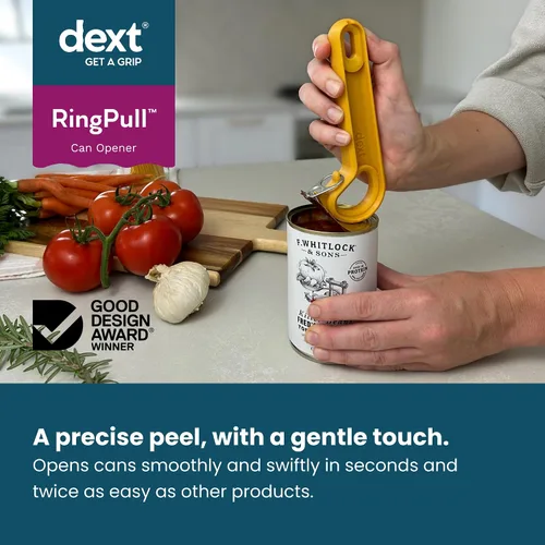 Miniatura 2 de Dext - Abrelatas de Anilla, Abrelatas de Latas Pop para Personas Mayores, Artritis y Parkinson, Fácil de Abrir, Mango Ergonómico con Agarre Cómodo.