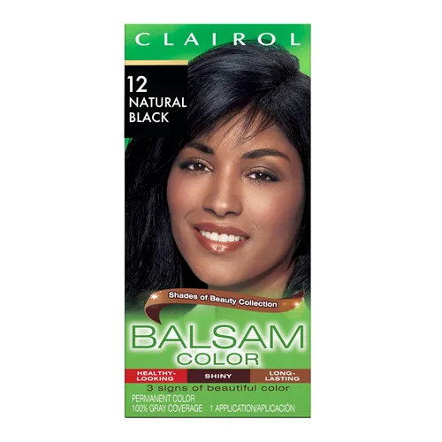 Miniatura 33 de Clairol Balsam - Tinte permanente para el cabello, color negro 618, paquete de 1 unidad 618 negro