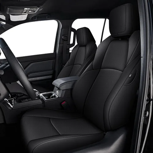 Miniatura 40 de AOMSAZTO Funda de asiento de coche para Mazda 3 2019 2020 2021 2022 2023 2024 2025 2026 – Juego completo de fundas de asiento de piel sintética