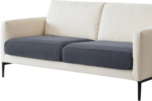 Miniatura 37 de Hokway Fundas de cojín elásticas para sofá Fundas de cojín para sofá Fundas de cojín de asiento de sofá Funda protectora de cojín(Chocolate, Mediano)