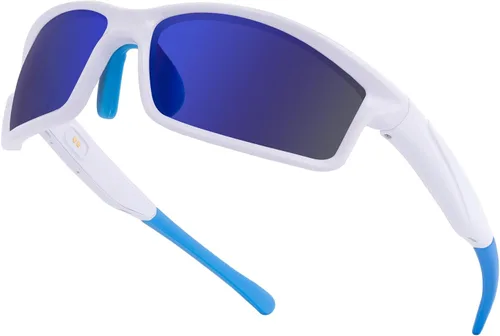 Miniatura 9 de SKYWAY Gafas de sol deportivas polarizadas inteligentes Bluetooth con audio inalámbrico protección UV para deportes al aire libre, diseño unisex