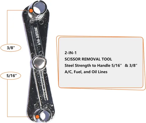 Miniatura 4 de Handor Master - Kit de herramientas de desconexión rápida para sistemas de transmisión y combustible de A/C, herramienta de extracción de línea