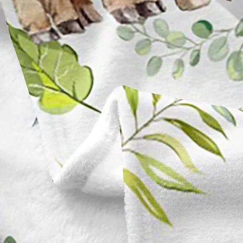 Miniatura 3 de Erosebridal Manta Rústica de Vaca para Cama de Bebé 30x40, Manta Retro de Cuero de Vaca para Niños, Niños y Niñas, Manta de Franela de Vaca