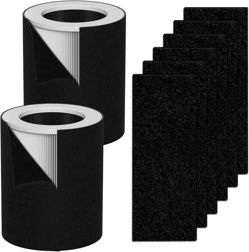 Miniatura 8 de HP670 Juego de filtros HEPA de repuesto compatibles con filtro de torre grande Hunter HP670, número de pieza H-HF670-VP, 1 HEPA + 4 carbón activado