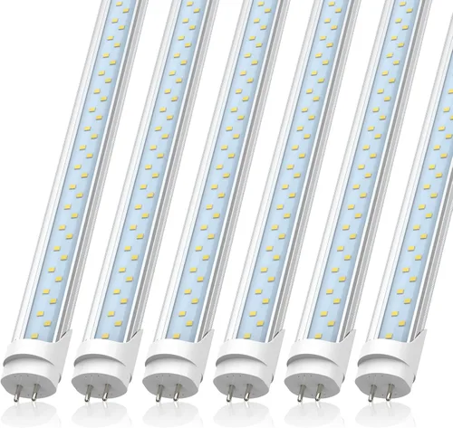 Miniatura 16 de JESLED T8 - Bombillas LED tipo A+B de 4 pies, 24 W, 3000 lúmenes, 5000 K, luz blanca diurna, Plug and Play o derivación de lastre, repuesto de tubo