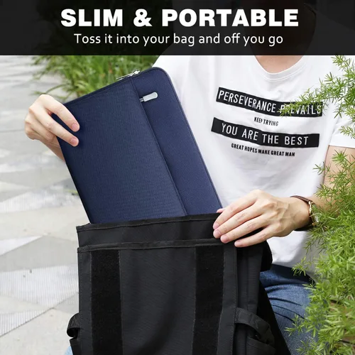 Miniatura 8 de MoKo Funda de transporte para tablet de 9-11 pulgadas Compatible con el nuevo iPad Air M3 de 11 pulgadas, iPad A16 2025, iPad Pro 11 M4/Air M2, iPad