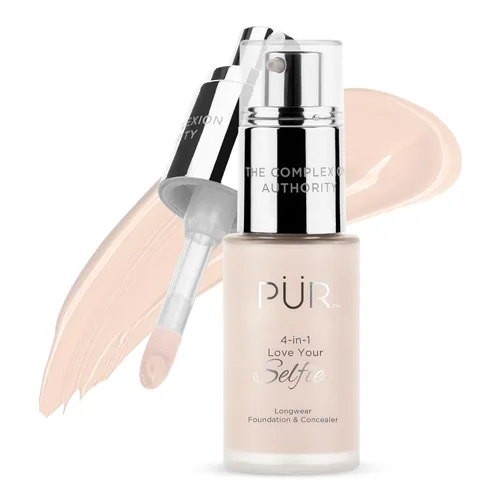 Miniatura 39 de PÜR MINERALS 4-in-1 Love Your Selfie Foundation & Concealer - Longwear Medium-to-Full Coverage Liquid Makeup Foundation with Hydrating Blend for