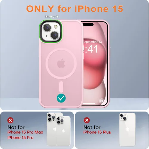 Miniatura 155 de Fuerte magnético para iPhone 11, compatible con Magsafe, [resistente a caídas de 13 pies] Funda trasera translúcida mate con sensación de piel