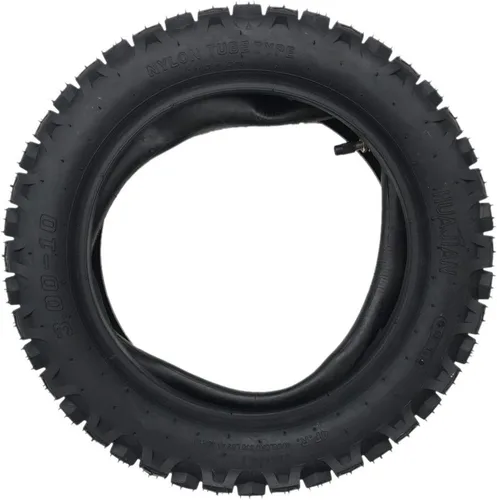 Combo Knobby Neumático con tubo interior 3.00-10 (80/100-10) delantero o trasero Trail Off Road Mini Trail Dirt Pit Bike Motocross Razor 50cc-125cc