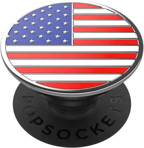 PopSockets Agarre adhesivo para teléfono, soporte, soporte para teléfono, esmalte - Old Glory