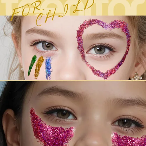 Miniatura 4 de Teenitor Gel de Purpurina para Cara y Cuerpo, Gel de Purpurina para Maquillaje y Festival, 12 Colores de Gel de Purpurina para Cara y Cuerpo, Gel