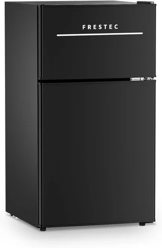 Mini nevera con congelador de 3.2 pies cúbicos, refrigerador y congelador de 2 puertas, mininevera pequeña para dormitorio, oficina en casa,