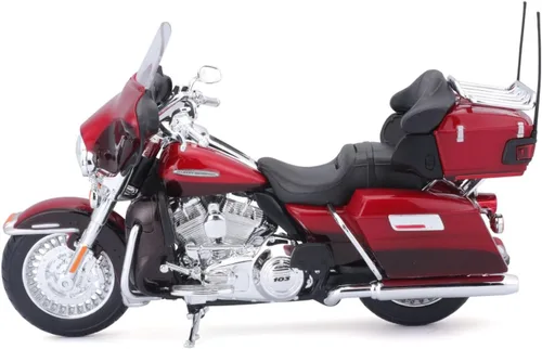 Miniatura 5 de Motocicleta Harley Davidson FLHTK Electra Glide modelo 2013, roja, versión ultralimitada, 1/12 de Maisto 32323.