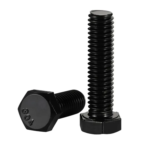 Miniatura 2 de Tornillos hexagonales de cabeza hexagonal de 1/4-20 x 1, acabado negro 18-8, rosca gruesa UNC totalmente roscada, 20