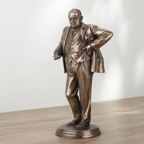 Miniatura 3 de Veronese Design Estatua acabada de bronce del primer ministro británico Winston Churchill