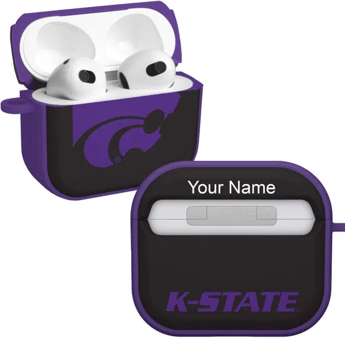 Miniatura 19 de Affinity Bands Kansas State Wildcats HDX Case Cover Compatible with Apple AirPods Gen 1 & 2 (Paint Stripe)