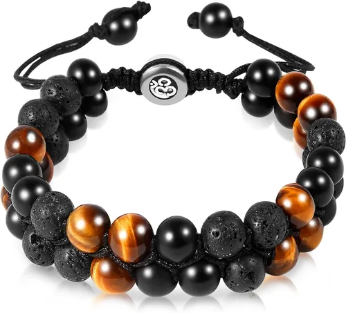 Miniatura 16 de Triple Protection Bracelet - for Protect & Balance - Energy Crystal Handmade Bracelets for Men Women