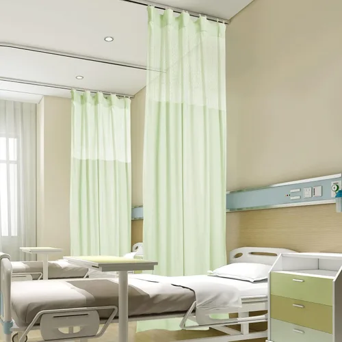 Miniatura 25 de Fcosie Cortinas divisoras de habitación de hospital con ganchos planos para cubículo, pantalla de privacidad para hospital, clínica médica