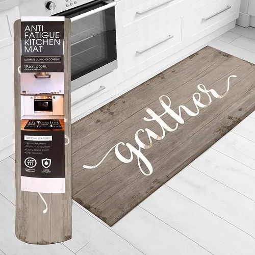 Miniatura 11 de J&V TEXTILES Alfombra de Cocina Acolchada Anti Fatiga Alfombra de Piso, 19.6"x55", Alfombras y Tapetes de Cocina Gruesos Antideslizantes