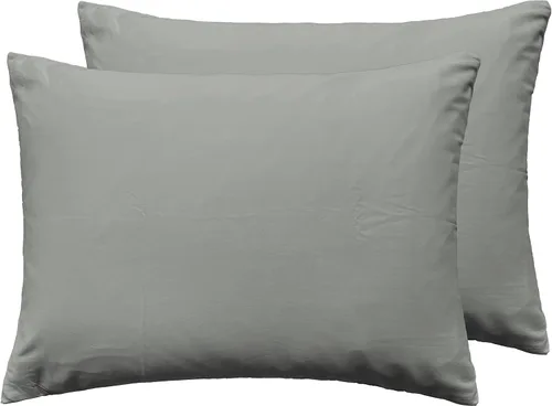 Miniatura 9 de Fundas de almohada suaves 100% algodón con cremallera, fundas de almohada acogedoras y ligeras, protector de almohada de fácil cuidado, juego de 2