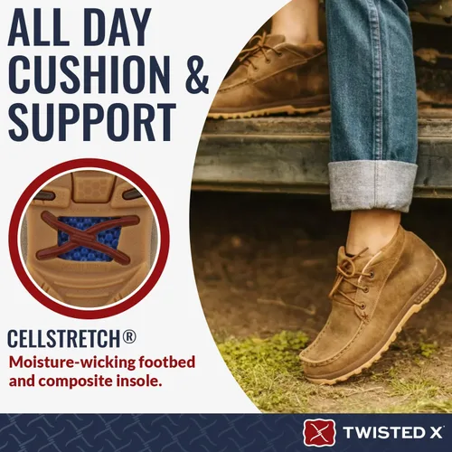 Miniatura 4 de Twisted X Chukka - Zapatos de conducción para mujer, Bombardeo