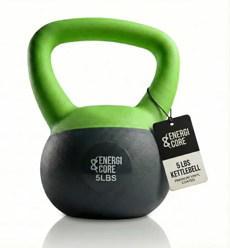 ENERGI CORE Pesa rusa - Peso relleno de arena para entrenamientos de gimnasio en casa y entrenamiento de fuerza, campana de ejercicio portátil para