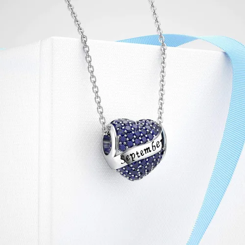 Miniatura 4 de Abalorio Dalaran de plata de ley 925 con forma de corazón, para brazalete, feliz cumpleaños, para mujer