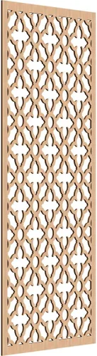 Miniatura 184 de Madison Paneles de pared decorativos de madera con calado, 9 3/8 pulgadas de ancho x 24 3/8 pulgadas de alto x 3/8 de alto, roble rojo rojo (Red Oak)