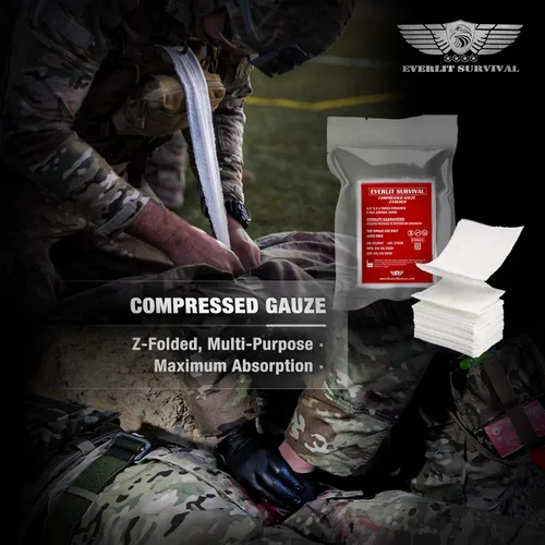 Miniatura 7 de EVERLIT Kit avanzado de trauma, torniquete CAT GEN-7, compatible con TCCC, bolsa táctica IFAK de combate militar con férula de 36 pulgadas de nylon