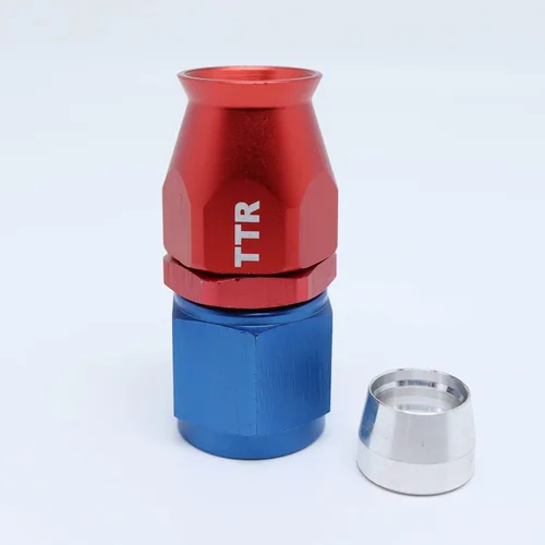 Miniatura 4 de TT Racing AN-10 Acero inoxidable PTFE (teflón) Gas combustible etanol E85 manguera de línea de aceite de 20 pies con kit giratorio de extremo