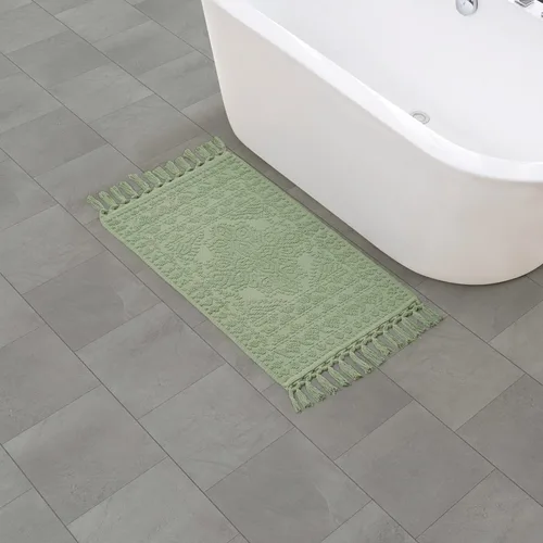 Miniatura 38 de French Connection Nellore Alfombras de Baño, Tapetes de Baño Tejidos y con Cuentas, Tapetes de Baño Duraderos y Gruesos para Baño y Alfombras