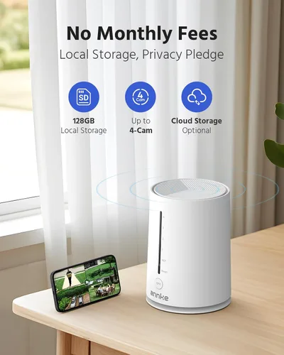 Miniatura 6 de ANNKE Cámaras de seguridad solar de 4MP inalámbricas para exteriores, sistema de cámara de seguridad para el hogar de 5MP con 4 cámaras, vista