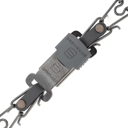 Miniatura 4 de Collar para Perro Herm Sprenger de Acero Inoxidable Negro con Hebilla de Liberación Rápida ClicLock y Inserción de Biothane Collar de Entrenamiento