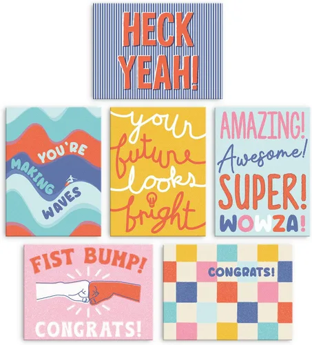 Miniatura 8 de Sweetzer & Orange S&O - Juego de 24 tarjetas inspiradoras coloridas con sobres, hojas de felicitación en blanco, caja surtida, notas de afirmación