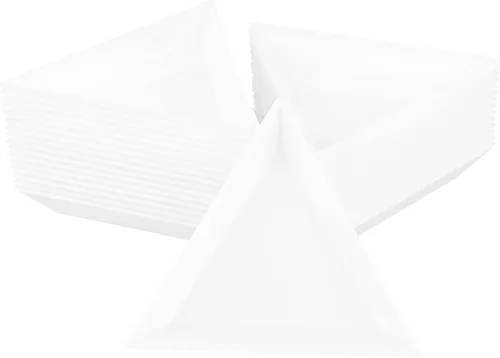 AUEAR, Paquete de 120 bandejas de clasificación triangulares, placas de almacenamiento de cuentas, plástico para arte de uñas para manualidades