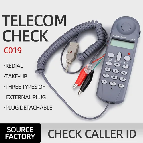 Miniatura 7 de Línea telefónica de control de telecomunicaciones Línea de control dedicada Máquina de línea de encuesta Chino-E C019 probador a cocodrilo Clip Set