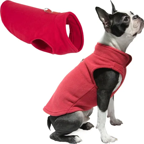 Miniatura 23 de Gooby Chaleco de Forro Polar Suéter para Perro - Azul, X-Large - Chaqueta Pullover Cálida de Forro Polar con Anilla en O para Correa para Perros