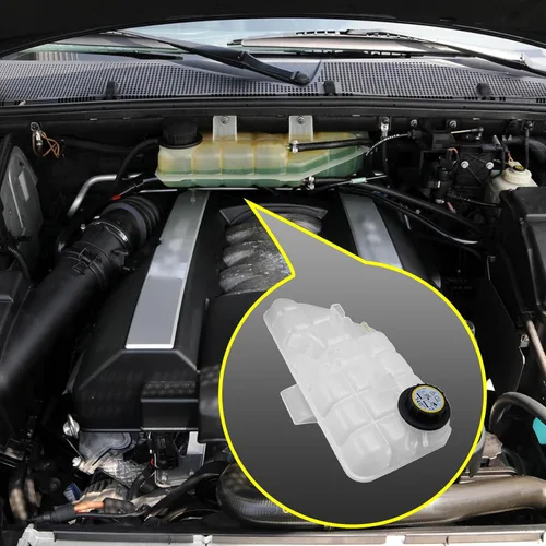 Miniatura 2 de 1635000349 Depósito de refrigerante con tapa y sensor Compatible con 1998-2005 Mercedes-Benz ML320, ML350, ML430, ML500, ML55 AMG V6 3.2L 3.7L / V8