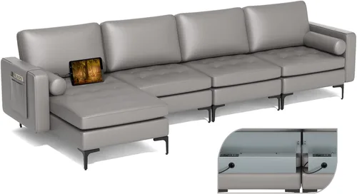 Miniatura 14 de Giantex Sofá individual, silla decorativa, sillón con cojín cómodo, bolsillos para revistas, sala de estar, silla de ocio tapizada para dormitorio