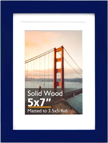 Miniatura 149 de KINLINK 3.5x5 Picture Frame, Ash Black Solid Wood Frame with Plexiglass for Table Top and Wall Mounting, Photo Frame for Horizontal or Vertical